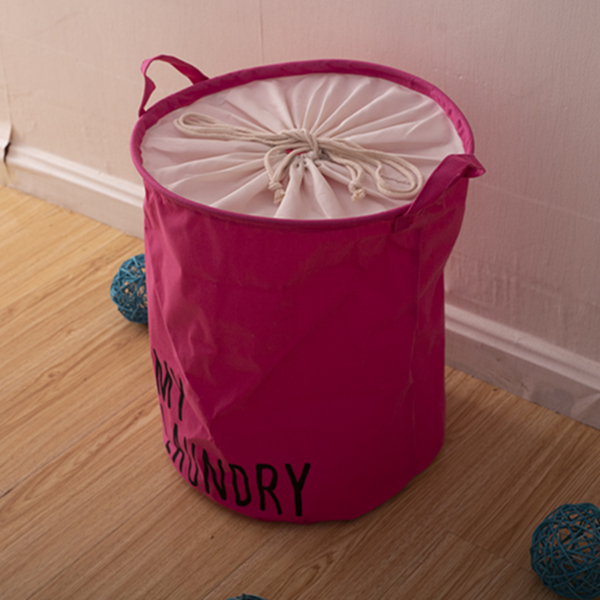 Laundry Basket Round Collapsible Storage Basket 